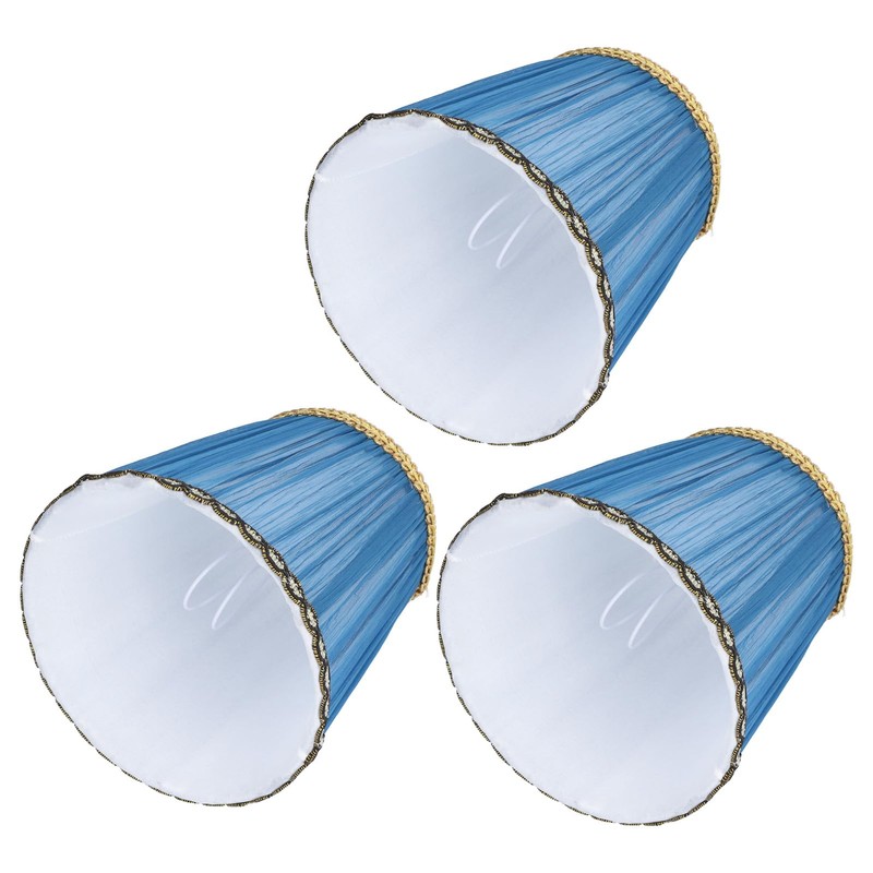 3PCS Cloth Lamp Shade E14 ClipOn Lampshade for Candle Chandelier