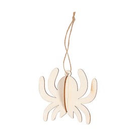 Fun Express DIY Unfinished Wood Slotted Spider Ornaments - 12 Pc
