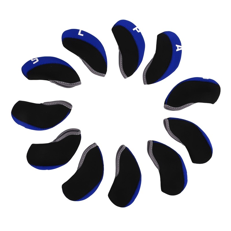 11PCS Golf Club Headcover Set Neoprene Numbered Golf Club Head