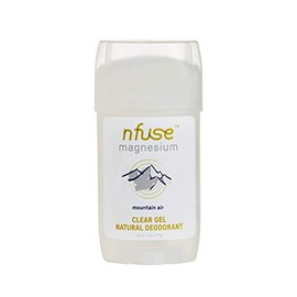 nfuse Desodorante en gel de magnesio natural - Cloruro de magnesio puro de grado USP - Libre de aluminio, parabenos y bicarbonato de sodio - Mountain 