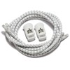 IBUNGEE LACES (cordones elásticos sin ataduras (reflectantes), blanco, 42 pulgadas)