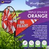 Premier Kites Triple Spinner Orange – Eye-Catching Garden Spinner with