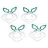 100 Pcs Shaped Paper Clips 2 Color Metal Material Light