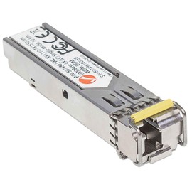 Intellinet Gigabit SFP Mini GBIC Transceiver for Fibre Optic Cable metallic metallic