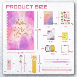 QPEY DIY Journal Kit for Girls Age 8-12 Years Old, Gifts for Girls for Teen Diary Craft Kits Stuff for Girls Scrapbook Diary Supplies Set