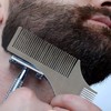 Beard Shaping Tool with Inbuilt Comb Beard Straightener Shaper for