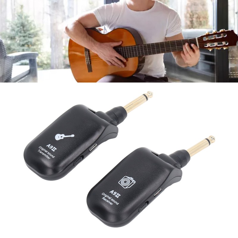 Guitar Receiver Transmitter Set Plug and Play Wireless Transmitter Receiver