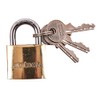 Amtech T1000C 32mm Solid Brass Padlock, Small Padlock with Keys