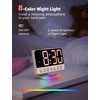 Odokee Digital Alarm Clocks for Bedrooms: Large Bold Number 5