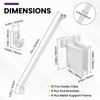 SATUY 20Pcs 12 Inch Wire Shelf Brackets Kit, Includes Shelf