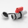 4Pcs Brass Ball Valve, DN15 Brass Drain Ball Valve 1/2"