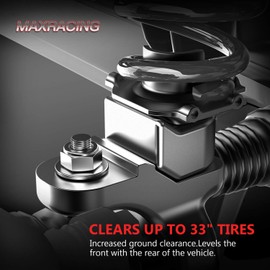 MAXRACING 2-Inch Suspension Leveling Kit Compatible with 2005-2023 Ford F250 F350 Super Duty 4WD