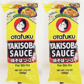 Yakisoba Sauce, Savory & Rich Flavor,For Stri-fry,17.6 oz, 2 Pack