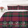 BaoNews Royal Stewart Tartan Duvet Cover Set King Size,3 Pieces