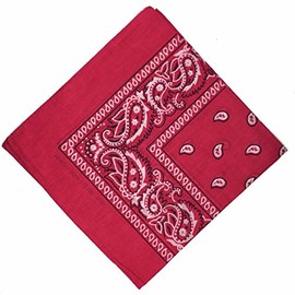 National Cotton Paisley Bandana Double Side Head Wrap Scarf Wristband Neckerchief by