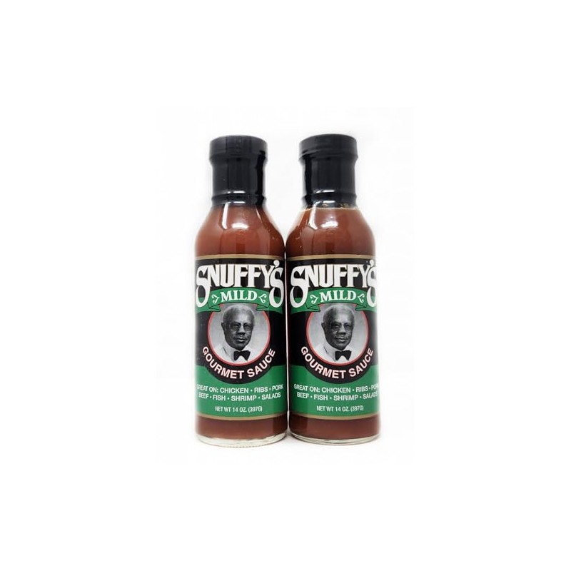 2 Pack of Mild Gourmet All purpose Sauce Snuffy's 14oz