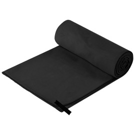 hjwanyin Microfibre Travel Towel - Quick Dry, Ultra Soft, Lightweight, Super Absorbent Compact Camping Towel for Sports, Swimming, Hiking, Gym, Beach, Camping, Yoga (Black, S(40 * 60cm))