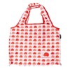 Scandinavian Forest Hedgehog Scarlet Folding Shopping Bag, red