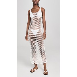 ViX Paula Hermanny Women's Nicole Knit Long Coverup, Off White, M