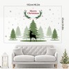 Merry Christmas Wall Sticker Christmas Tree Wall Decal Black Reindeer