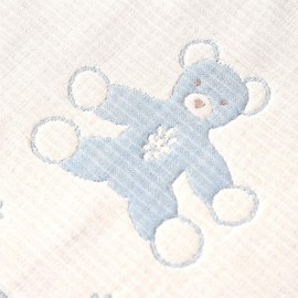 Dimowa 20221018 Souleiado Fukufuku Gauze (6-Layer Gauze), Clip & Handkerchief Tie, Blue Set, One Size