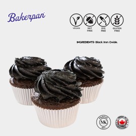 Bakerpan Black Oil-Based Dye-Free Food Coloring Powder - 30g - Chocolate Food Coloring, Coloring for Candy, Icing, Cakes