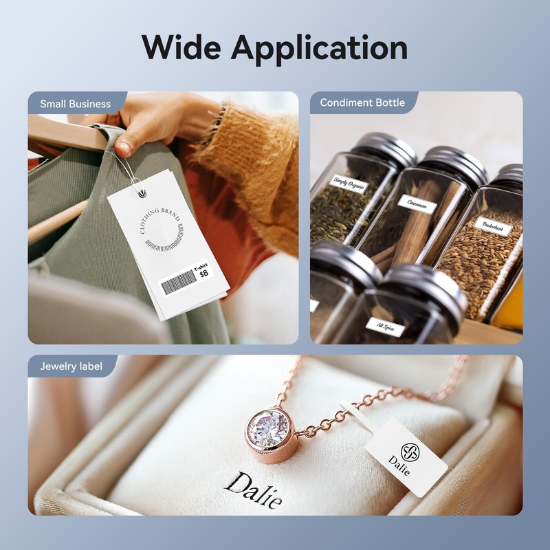 NIIMBOT D11 Upgraded Version Label Maker Machine with Tape,300DPI Bluetooth