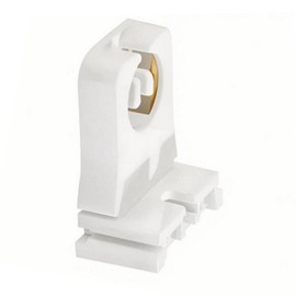 Non-shunted Turn Type T8 Lamp Holder,TWDRTDD UL Socket Tombstone for T10 T12 LED Fluorescent Tube Replacement, Medium Bi-pin G13 Socket for Programmed Start Ballasts (Pack of 6)