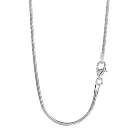 NKlaus Necklace 1.7 mm wide snake chain round 925 silver necklace silver chain, Sterling Silver