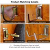 POROHOM 10PCS Heavy Duty E Track J Hooks，Large Steel 5"