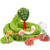 MorisMos 300 cm Long Snake Cuddly Toy XXL with Baby