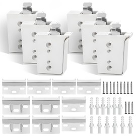 6 Piece Cabinet Hanger Set Wall Cabinet Holder Adjustable Hanging Rail Expansion Screws Complete Set Ample Quantity Suitable for Kitchens Bathrooms and Living Room