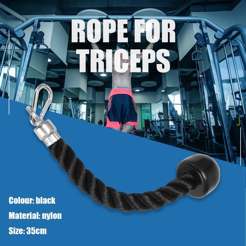 Oidnvay Heavy Duty Tricep Pull Down Single Rope with Snap