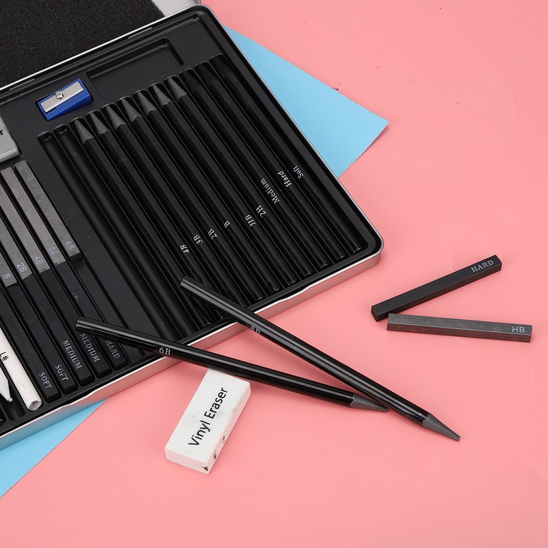 32Pcs Sketch Pencil Set Beginner Painting Tool Art Supplies with