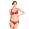 EONAR Women's Side Tied Bikini Sets Removable Swimwear Push Up