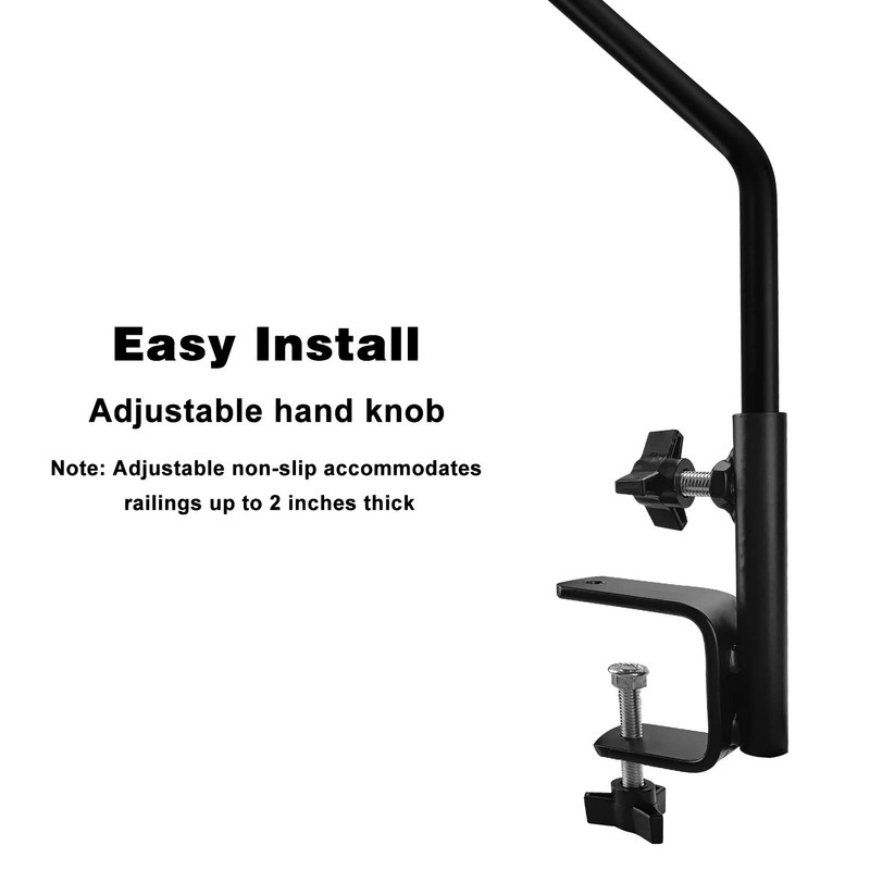 MIXXIDEA 2 Pack Heavy Duty Extensible Adjustable Deck Hooks for