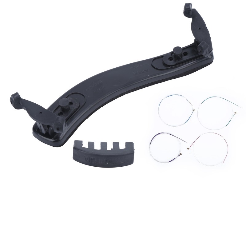 3 in 1 Violin Parts Kit Shoulder Rest Mute String