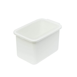 Belca BNB-6W Storage Container, Bran Pickled Container, Capacity 2.9 gal (7.5 L), Width 7.9 x Depth 11.9 x Height 7.6 inches (20 x 30.3 x 19.3 cm), White, Transparent Lid, Rubber Seal Included