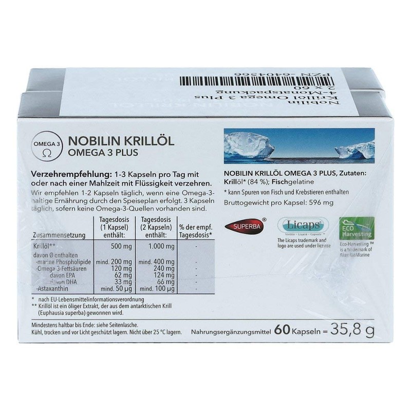 Nobilin Krillöl Omega 3 Plus Kapseln