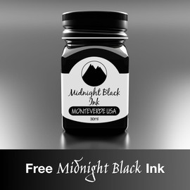 Monteverde USA Impressa Fountain Pen Gift Set (Gun Metal) Medium Nib + Bottled Ink - Premium Pen for Men & Women – Perfect for Office, Business, School, Gifts, Journaling, Autographs