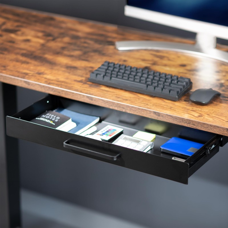 VIVO 22 inch Under Desk Mounted Sliding Pull-out Drawer for