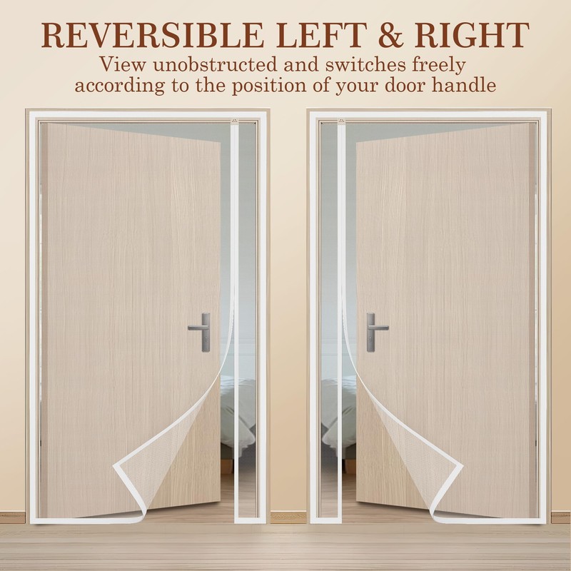 Yotache Reversible Left/Right Opening Magnetic Screen Door Fits 48 x