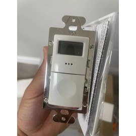 Cooper Greengate TSW-MV-White Digital Timer w/ Push-Button 120/277V with Wall Plate