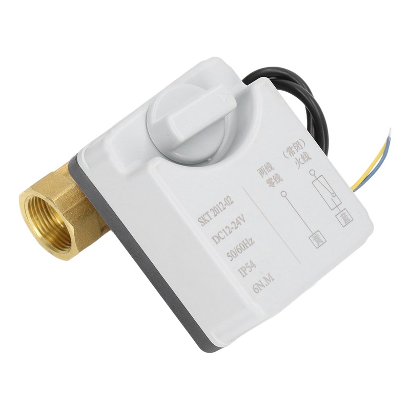 Motorized Ball Valve Electrical 2 Way Normally Closed Manual Automatic