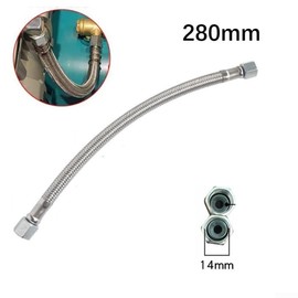 280mm Bypass Hose Compressor Stainless Steel Flexible Air Compressor Hose Connecting Pipe Both Sides Fittings Rotate Freely
