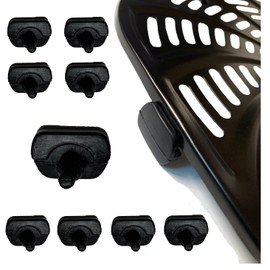 Nvkwca 8PCS Air Fryer Rubber Bumpers for Gourmia Air Fryers, Premium Food Grade Air Fryer Silicone Rubber Feet Tabs Tips legs Attachments Stops for Gourmia Air Fryer Tray, High Temperature Resistant