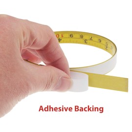 hiSpkNix 4-Pack Steel Adhesive Measuring Tape: 78-Inch or 200cm Dual-Scale Metric/Imperial, Yellow