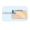 Glass Retainer Clips, Zinc