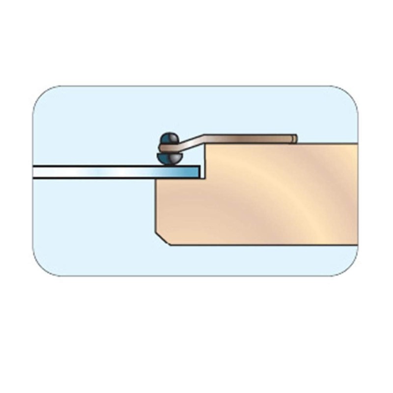 Glass Retainer Clips, Zinc