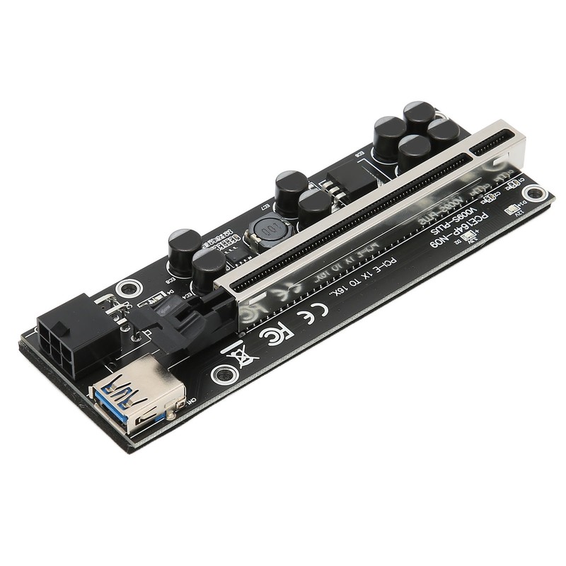 PCIE Riser Stable 8 FP Capacitors Gold Plated USB3.0 Interface